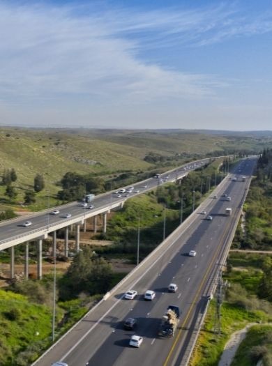 תמונה של נוף הכביש